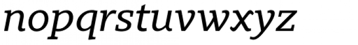 Gimbal Egyptian Extended Italic Font LOWERCASE