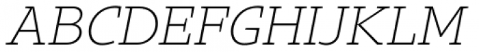 Gimbal Egyptian Extended Light Italic Font UPPERCASE