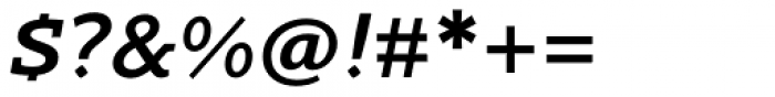 Gimbal Egyptian Extended Medium Italic Font OTHER CHARS