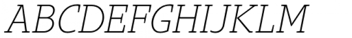 Gimbal Egyptian Light Italic Font UPPERCASE