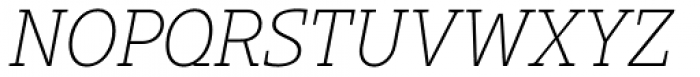 Gimbal Egyptian Light Italic Font UPPERCASE