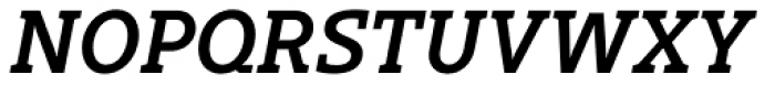 Gimbal Egyptian Medium Italic Font UPPERCASE