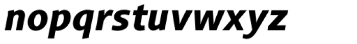 Gimbal Grotesque Bold Italic Font LOWERCASE