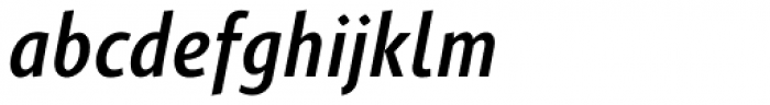 Gimbal Grotesque Condensed Medium Italic Font LOWERCASE