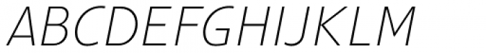 Gimbal Grotesque Light Italic Font UPPERCASE