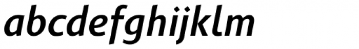 Gimbal Grotesque Medium Italic Font LOWERCASE