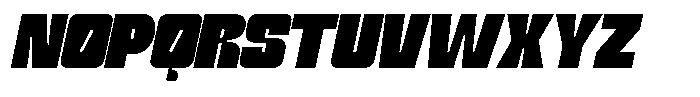 Gimora Bold Italic Font UPPERCASE