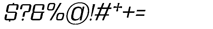 Gimora Extra Light Italic Font OTHER CHARS