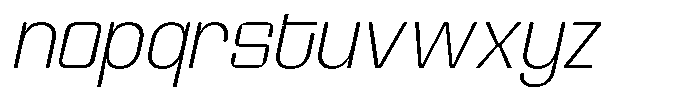 Gimora Thin Italic Font LOWERCASE