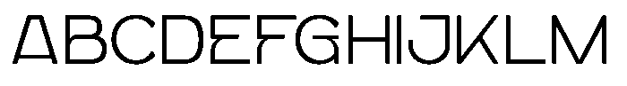 Giner Modern Extralight Font UPPERCASE
