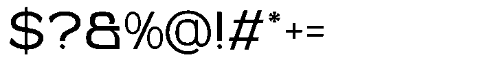 Giner Modern Light Font OTHER CHARS