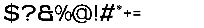 Giner Modern Regular Font OTHER CHARS