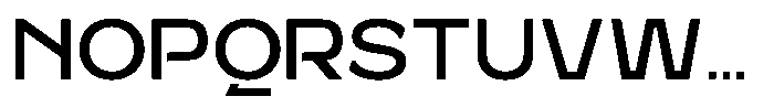Giner Modern Regular Font LOWERCASE