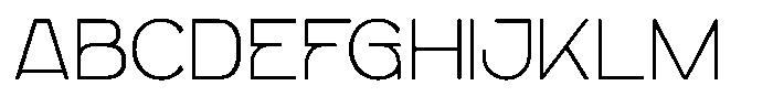 Giner Modern Thin Font UPPERCASE