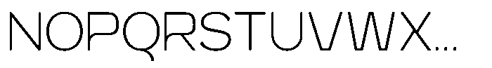 Giner Modern Thin Font UPPERCASE