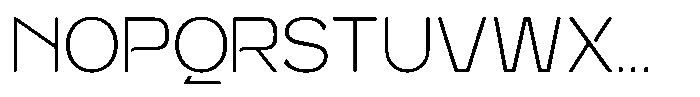 Giner Modern Thin Font LOWERCASE