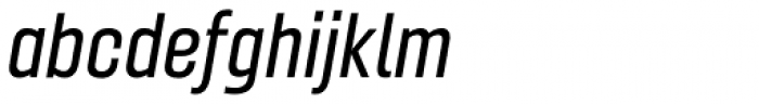 Gineso Condensed Medium Italic Font LOWERCASE
