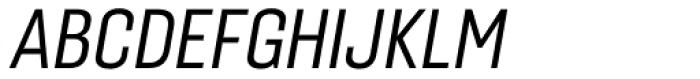 Gineso Condensed Regular Italic Font UPPERCASE