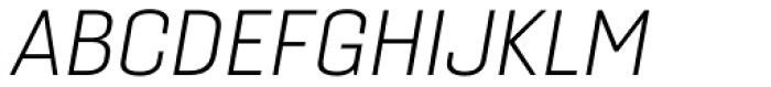 Gineso Extended Light Italic Font UPPERCASE