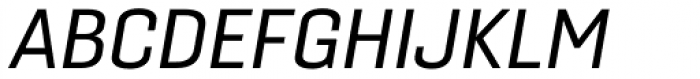 Gineso Extended Medium Italic Font UPPERCASE