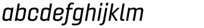 Gineso Extended Medium Italic Font LOWERCASE