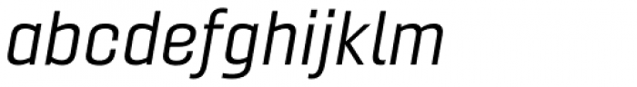 Gineso Extended Regular Italic Font LOWERCASE