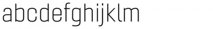 Gineso Extended Thin Font LOWERCASE