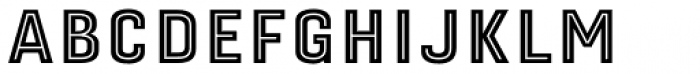 Gineso Titling Inline Black Font LOWERCASE