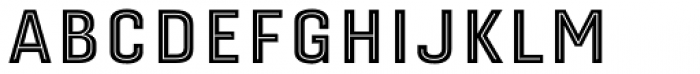 Gineso Titling Inline Bold Font LOWERCASE