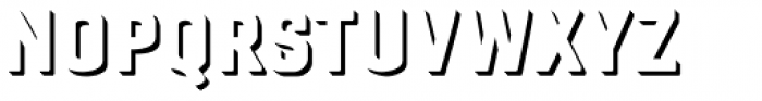 Gineso Titling Shadow Medium Font LOWERCASE
