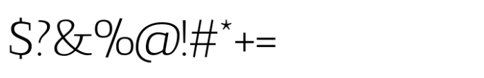 Gingar ExtraLight Font OTHER CHARS
