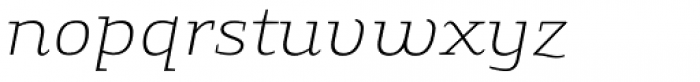 Gingar Thin Italic Font LOWERCASE