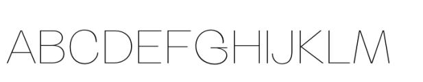 Gingersans Extra Thin Font UPPERCASE