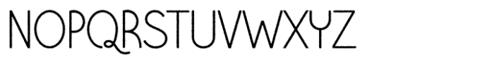 Gingo Kids Thin Rough Font UPPERCASE