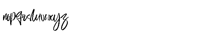 Ginho Hitam Font LOWERCASE