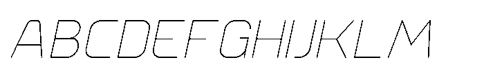 Ginovra Extra Light Italic Font UPPERCASE