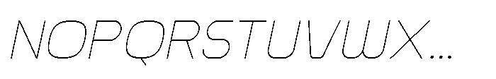 Ginovra Extra Light Italic Font UPPERCASE