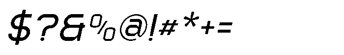 Ginovra Medium Italic Font OTHER CHARS
