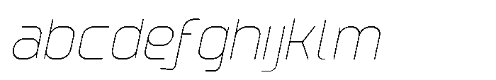 Ginovra Rounded Extra Light Italic FONT