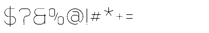 Ginovra Rounded Extra Light Font OTHER CHARS