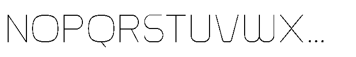 Ginovra Rounded Extra Light Font UPPERCASE
