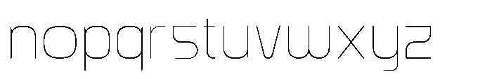 Ginovra Rounded Extra Light Font LOWERCASE