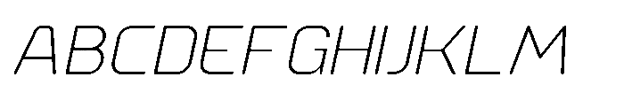 Ginovra Rounded Light Italic Font UPPERCASE