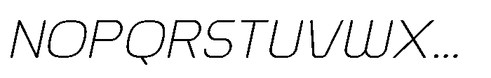 Ginovra Rounded Light Italic Font UPPERCASE