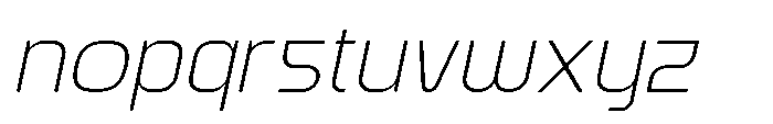 Ginovra Rounded Light Italic Font LOWERCASE