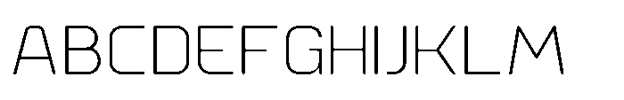 Ginovra Rounded Light Font UPPERCASE