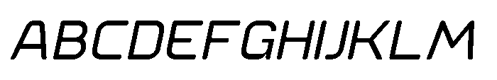 Ginovra Rounded Medium Italic Font UPPERCASE