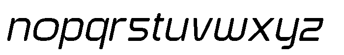 Ginovra Rounded Medium Italic Font LOWERCASE