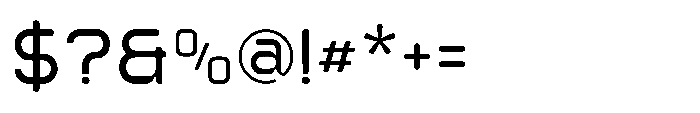 Ginovra Rounded Medium Font OTHER CHARS