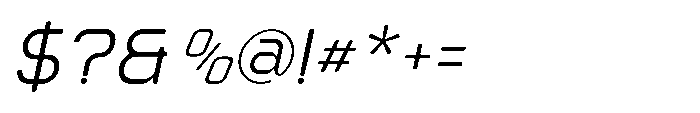 Ginovra Rounded Regular Italic Font OTHER CHARS